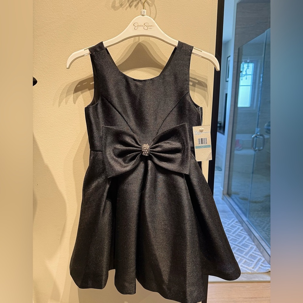 Jessica Simpson black bow dress with matching headband